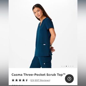 Figs Caribbean Blue Scrub Set